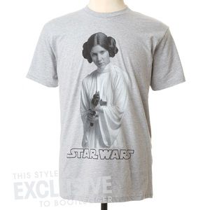 Star Wars Princess Leia Shoots Grey Tee